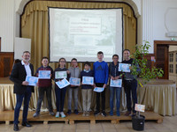 Prix "d&eacute;veloppement durable" remis au coll&egrave;ge Robert Schuman de Saint-Amarin (68) par Ludovic des Robert, EDF
