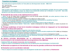 Synth&egrave;se de la circulaire